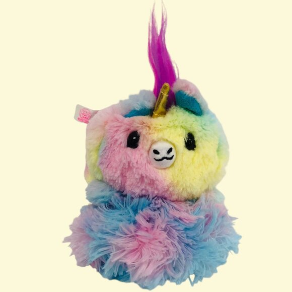 Pikmi Pops Pikmi Flips 2017 Cotton Candy 4" Noodle The Unicorn Reversible Plush - Picture 3 of 6